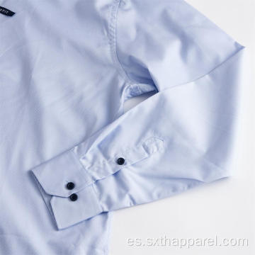 Camisa de algodón formal de manga larga para hombres populares